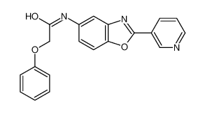 2-phenoxy-N-(2-pyridin-3-yl-1,3-benzoxazol-5-yl)acetamide