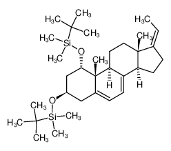 111594-62-8 spectrum, 1α,3β-bis(tert-butyldimethylsilyloxy) pregna-5,7,17(Z)-triene