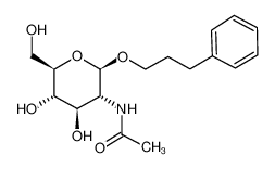 3-苯基丙基 2-乙酰氨基-2-脱氧-beta-D-吡喃葡萄糖苷