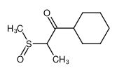 7715-09-5 α-(Methylsulfinyl)-propionylcyclohexan