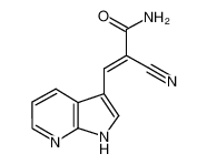 2-Propenamide, 2-cyano-3-(1H-pyrrolo[2,3-b]pyridin-3-yl)- 157561-90-5