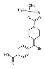 4-[bromo-(4-carboxyphenyl)methylene]-piperidine-1-carboxylic acid tert-butyl ester 209808-17-3