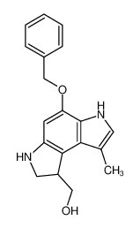 112243-83-1 spectrum, 5-(benzyloxy)-1,2,3,6-tetrahydro-8-methylbenzo[1,2-b:4,3-b']dipyrrole-1-methanol