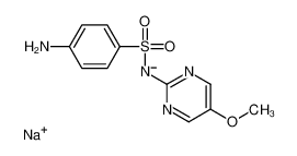 18179-67-4 structure, C11H11N4NaO3S