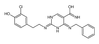 4-(benzylamino)-2-[2-(3-chloro-4-hydroxyphenyl)ethylamino]pyrimidine-5-carboxamide 919486-40-1