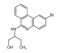 2-[(2-bromophenanthridin-6-yl)amino]butan-1-ol