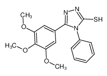 4-苯基-5-(3,4,5-三甲氧基苯基)-2,4-二氢-3H-1,2,4-三唑-3-硫酮