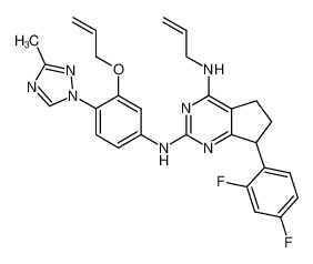 1356010-51-9 structure, C28H27F2N7O