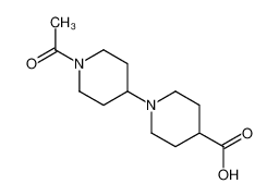 1-(1-acetylpiperidin-4-yl)piperidine-4-carboxylic acid 1260843-94-4