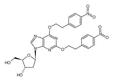 2'-deoxy-O2,O6-bis-[2-(4-nitrophenyl)ethyl]xanthosine