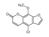 4-chloro-9-methoxyfuro[3,2-g]chromen-7-one 7471-72-9