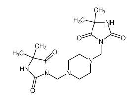 3-[[4-[(4,4-dimethyl-2,5-dioxoimidazolidin-1-yl)methyl]piperazin-1-yl]methyl]-5,5-dimethylimidazolidine-2,4-dione