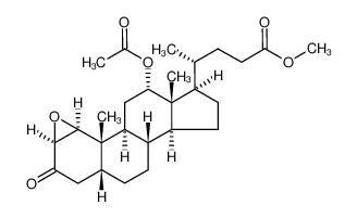 104854-43-5 (R)-methyl 4-[(1S,2S,5R,8S,9S,10S,12S,13R,14S,17R)-12-acetoxy-1,2-epoxy-10,13-dimethyl-3-oxo-1,2,4,5,6,7,8,9,11,12,14,15,16,17-tetradecahydrocyclopenta[a]phenanthren-17-yl]pentanoate