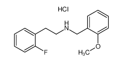 2-(2-fluorophenyl)-N-[(2-methoxyphenyl)methyl]ethanamine,hydrochloride 1185293-47-3