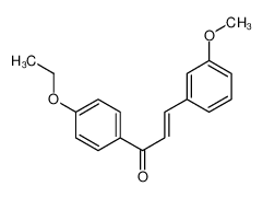 (E)-1-(4-ethoxyphenyl)-3-(3-methoxyphenyl)prop-2-en-1-one 6002-50-2