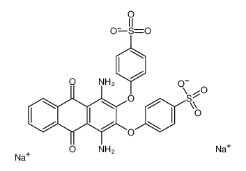 disodium,4-[1,4-diamino-9,10-dioxo-3-(4-sulfonatophenoxy)anthracen-2-yl]oxybenzenesulfonate 6408-73-7