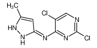 2,5-dichloro-N-(5-methyl-1H-pyrazol-3-yl)pyrimidin-4-amine 543712-81-8