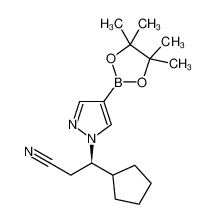 1146629-84-6 (βR)-β-环戊基-4-(4,4,5,5-四甲基-1,3,2-二氧杂硼杂环戊烷-2-基)-1H-吡唑-1-丙腈
