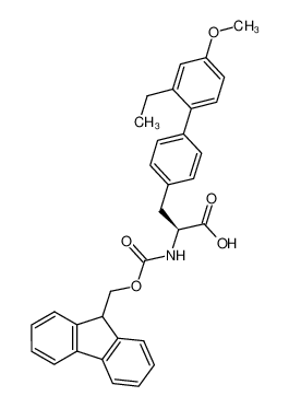 (S)-2-(((9H-fluoren-9-yl)methoxy)carbonyl-amino)-3-(2'-ethyl-4'-methoxybi-phenyl-4-yl)propanoic acid 872142-89-7