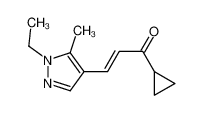 (2E)-1-Cyclopropyl-3-(1-ethyl-5-methyl-1H-pyrazol-4-yl)-2-propen- 1-one 512815-45-1