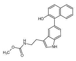 443303-79-5 spectrum, methyl (2-(5-(2-hydroxynaphthalen-1-yl)-1H-indol-3-yl)ethyl)carbamate