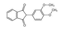 2-(3,4-dimethoxyphenyl)indene-1,3-dione 1470-38-8