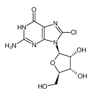 2-amino-8-chloro-9-[(2R,3R,4S,5R)-3,4-dihydroxy-5-(hydroxymethyl)oxolan-2-yl]-3H-purin-6-one 2104-68-9