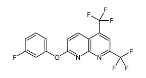 7-(3-Fluorophenoxy)-2,4-bis(trifluoromethyl)-1,8-naphthyridine 303996-21-6