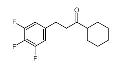 1-cyclohexyl-3-(3,4,5-trifluorophenyl)propan-1-one 898778-77-3