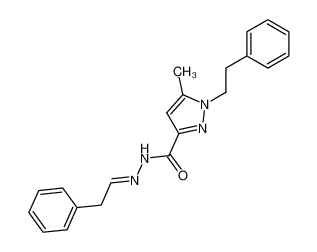 5-methyl-1-phenethyl-1H-pyrazole-3-carboxylic acid phenethylidenehydrazide