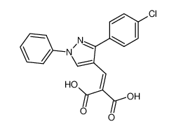 108446-67-9 spectrum, 2-((3-(4-chlorophenyl)-1-phenyl-1H-pyrazol-4-yl)methylene)malonic acid