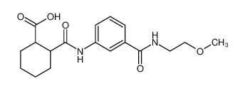 2-[(3-{[(2-Methoxyethyl)amino]carbonyl}anilino)-carbonyl]cyclohexanecarboxylic acid