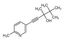 3,4,4-trimethyl-1-(6-methylpyridin-3-yl)pent-1-yn-3-ol 52535-37-2