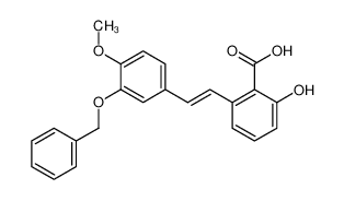 172484-37-6 spectrum, (E)-6-<2-(3-benzyloxy-4-methoxyphenyl)ethenyl>-2-hydroxybenzoic acid