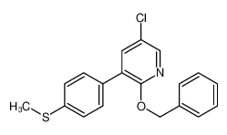 745050-28-6 spectrum, 5-chloro-3-(4-methylsulfanylphenyl)-2-phenylmethoxypyridine