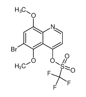 133400-92-7 spectrum, 6-bromo-5,8-dimethoxy-4-<(trifluoromethanesulfonyl)-oxy>quinoline