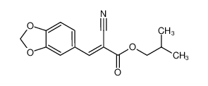 2-methylpropyl (E)-3-(1,3-benzodioxol-5-yl)-2-cyanoprop-2-enoate 117133-81-0