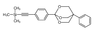 trimethyl-[2-[4-(1-phenyl-3,5,8-trioxabicyclo[2.2.2]octan-4-yl)phenyl]ethynyl]silane