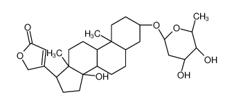 (5beta)-3beta-[(2,6-二脱氧-beta-D-核-己糖吡喃糖苷)氧基]-14-羟基心甾-20(22)-烯内酯