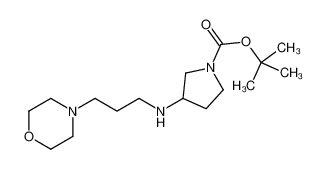 tert-butyl 3-(3-morpholin-4-ylpropylamino)pyrrolidine-1-carboxylate 887579-34-2