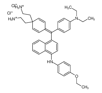 [4-[[4-(diethylamino)phenyl][4-[(4-ethoxyphenyl)amino]-1-naphthyl]methylene]-2,5-cyclohexadien-1-ylidene]diethylammonium chloride 73309-46-3