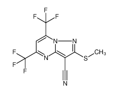 5,7-双(三氟甲基)-3-氰基-2-(甲基硫代)吡咯[1,5-A]嘧啶