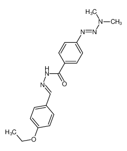 4-(dimethylaminodiazenyl)-N-[(E)-(4-ethoxyphenyl)methylideneamino]benzamide 62591-55-3