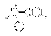 5-(5-chloroindol-2-ylidene)-4-phenyl-1,2,4-triazolidine-3-thione 126016-36-2