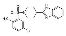 2-{1-[(5-Chloro-2-methylphenyl)sulfonyl]-4-piperidinyl}-1H-benzim idazole