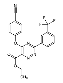 5-(4-氰基苯氧基)-3-[3-(三氟甲基)苯基]-1,2,4-三嗪-6-羧酸乙酯