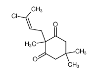 73336-18-2 spectrum, 2,5,5-Trimethyl-2-(3-chlor-2-butenyl)-cyclohexan-1,3-dion