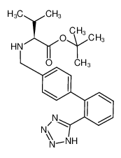 (S)-3-methyl-2-((2'-(1H-tetrazol-5-yl)-biphenyl-4-ylmethyl)-amino)-butyric acid tert-butyl ester 676129-94-5