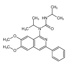 1-(6,7-dimethoxy-3-phenylisoquinolin-1-yl)-1,3-diisopropylurea 1260404-38-3