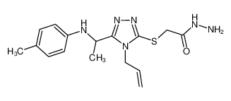 2-[(4-Allyl-5-{1-[(4-methylphenyl)amino]ethyl}-4H-1,2,4-triazol-3-yl)thio]acetohydrazide